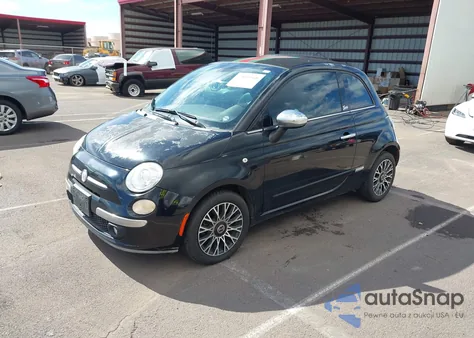 2012 Fiat 500C Lounge from USA, damaged, VIN 3C3CFFER7CT288990